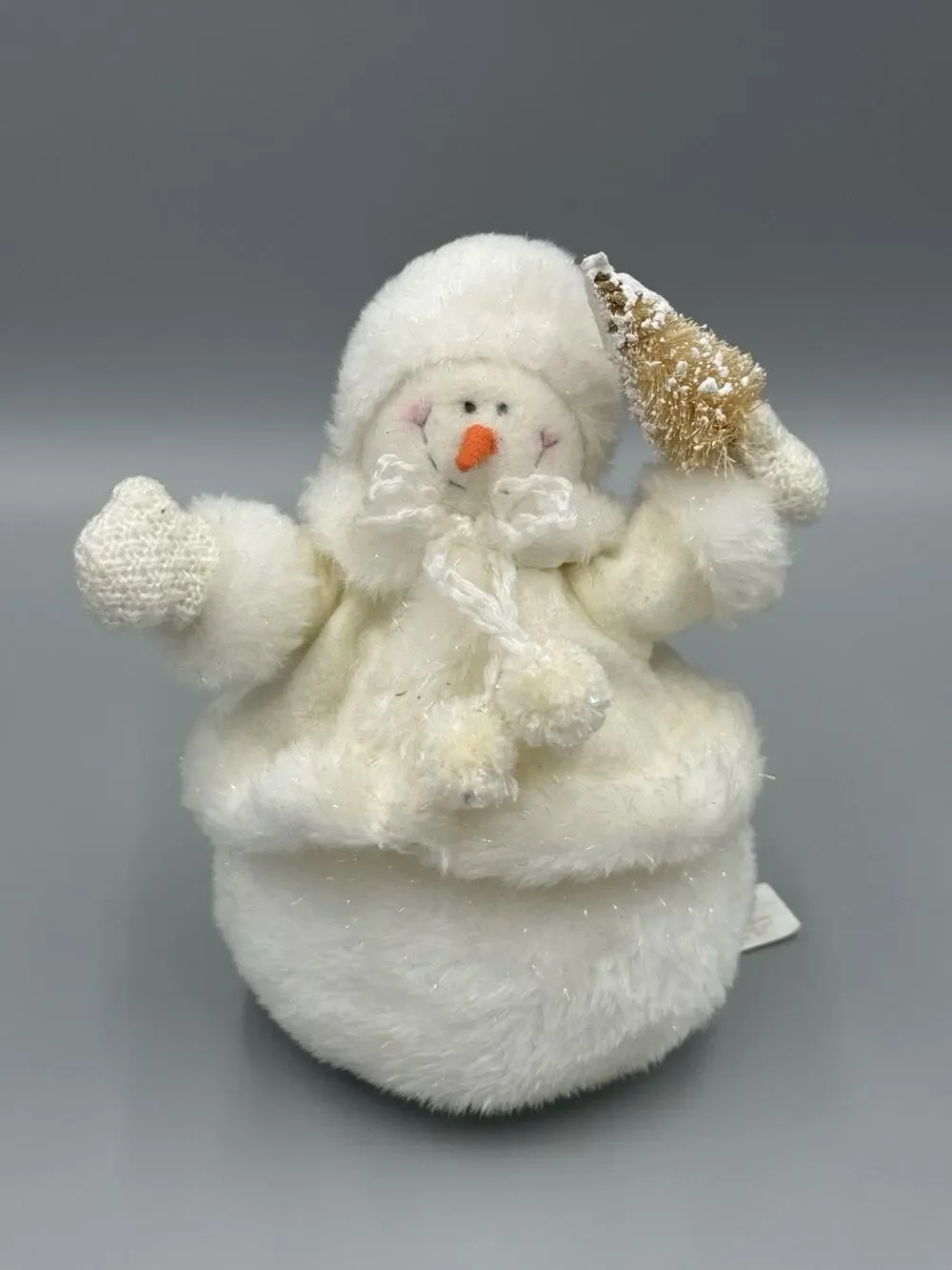 Russ Berrie Icicle Plush Snowman Item #21229 Stuffed Animal Winter 8”